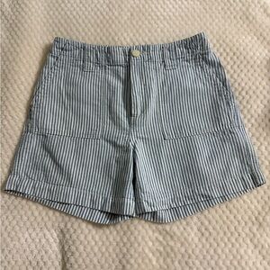 Lucky Brand Blue and White Striped Shorts C0244
